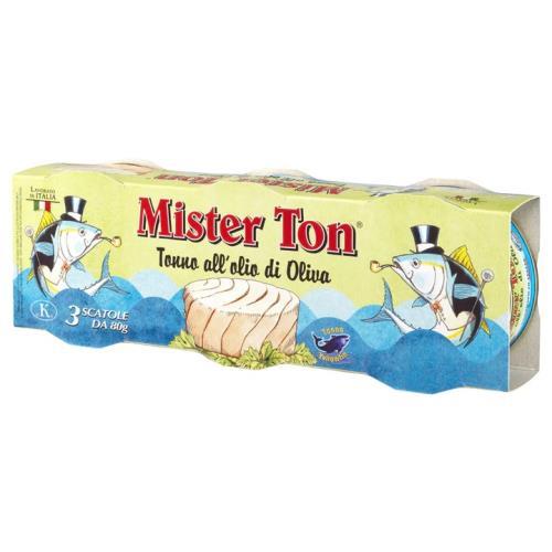 Tuna Olive Oil 3x80g (Mister Ton) 