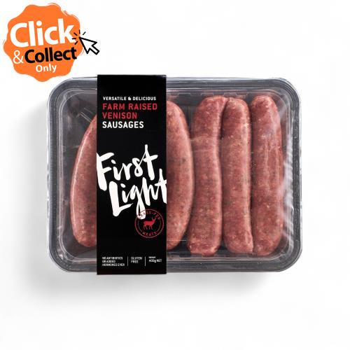 Venison Sausages (First Light Farms) 400g