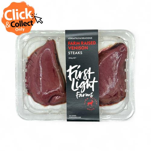 Venison Steaks (First Light Farms) 200g