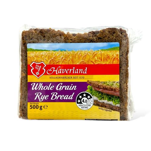 Whole Grain Rye Bread (Haverland) 500gm